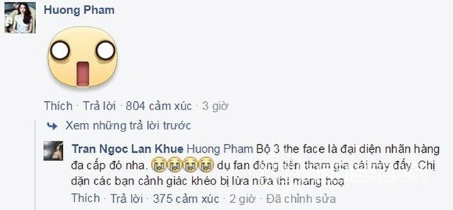 Phạm Hương cũng ngỡ ngàng vì thông tin trên.