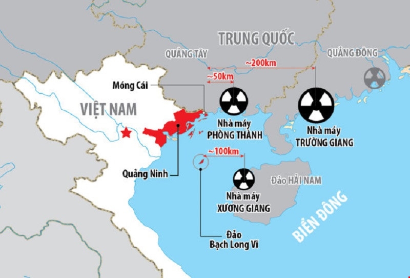 bo khcn len tieng ve 3 nha may dien hat nhan sat bien gioi viet-trung hinh anh 1