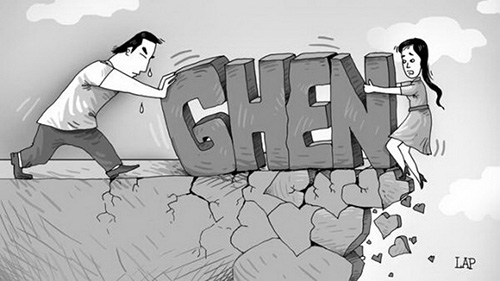 dien cuong ghen tuong khi thay anh khoa than cua vo, su that khien ai cung ngo ngang - 1