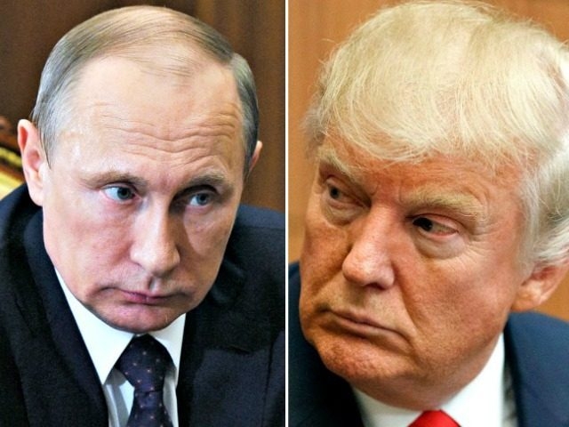  Tổng thống Nga Vladimir Putin và người đồng Mỹ Donald Trump (Ảnh: Breitbart) 