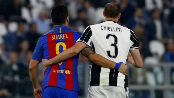 Cuối cùng, Suarez và Chiellini cũng làm hòa