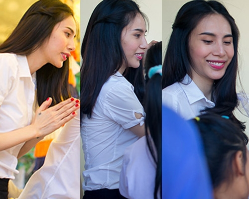 Khuôn mặt của Thủy Tiên từng nhiều lần lộ đường nét lệch lạc, giờ bỗng hài hòa và thon gọn một cách hoàn hảo - Ảnh 6.