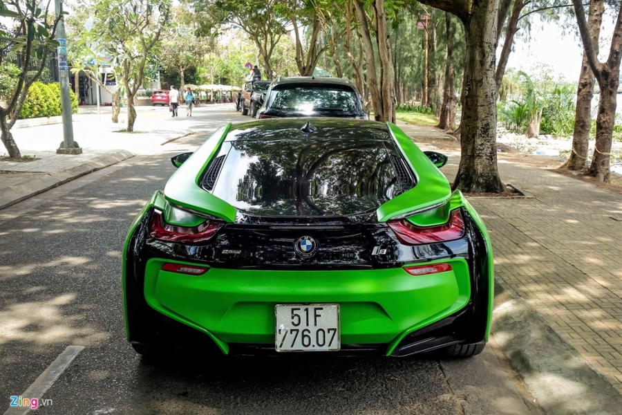 BMW i8 mau xanh xuat hien o Sai Gon hinh anh 3