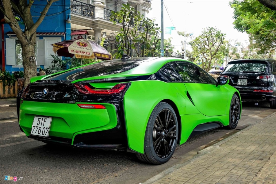 BMW i8 mau xanh xuat hien o Sai Gon hinh anh 4