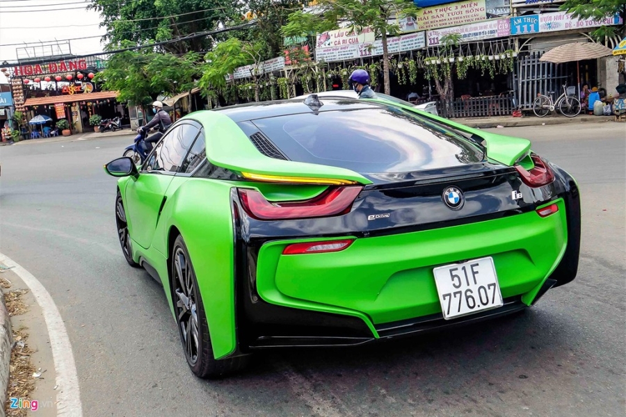 BMW i8 mau xanh xuat hien o Sai Gon hinh anh 8