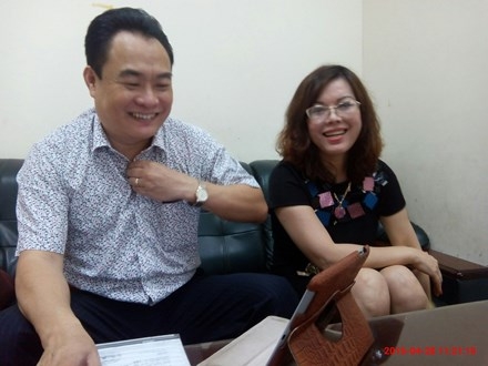 Ông Trung và bà Hằng. Ảnh: M.Đ