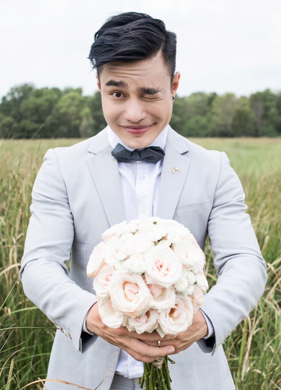 Anh cuoi hai huoc, lang man cua Le Duong Bao Lam va vo 9X hinh anh 4