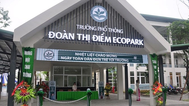 Trường Đoàn Thị Điểm Ecopark có nhiều thay đổi sau khi phụ huynh học sinh phản ánh