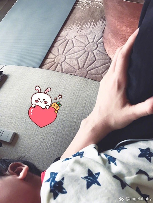 giam can qua nhanh, angelababy bi nghi nho nguoi mang thai ho - 3