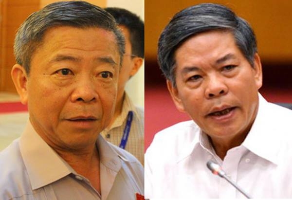  Hai ông Võ Kim Cự (trái), Nguyễn Minh Quang chính thức nhận quyết định kỷ luật về Đảng 