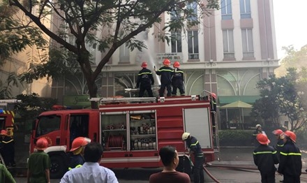 Hiện trường vụ cháy.