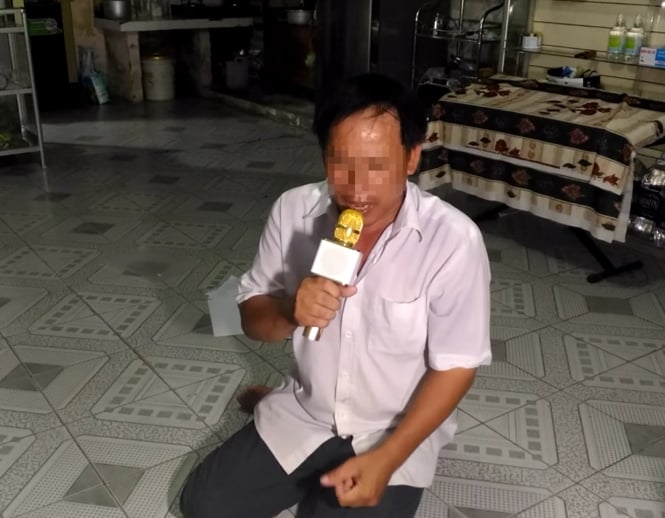 Ông Lê Đình Hồng “tố” con mình bị trường “đì” /// Ảnh chụp lại từ clip