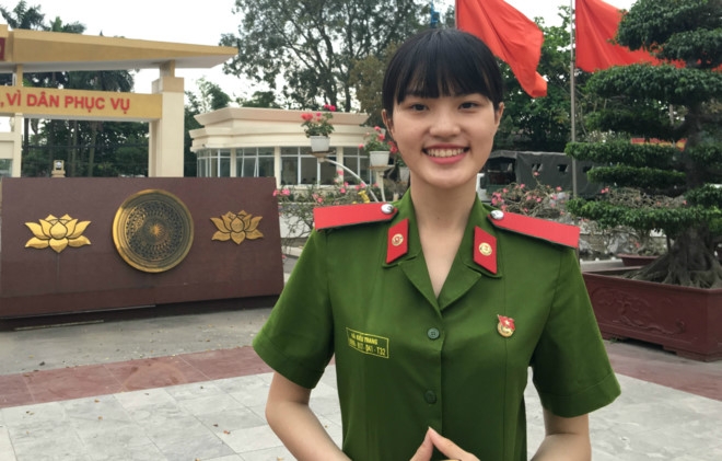Nu sinh 20 tuoi noi tieng tai Hoc vien Canh sat Nhan dan hinh anh 1