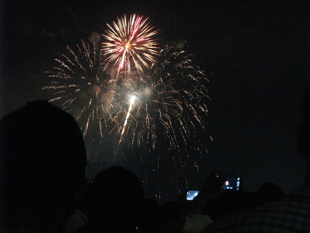 Người dân xem Lễ hội pháo hoa quốc tế Đà Nẵng năm 2015