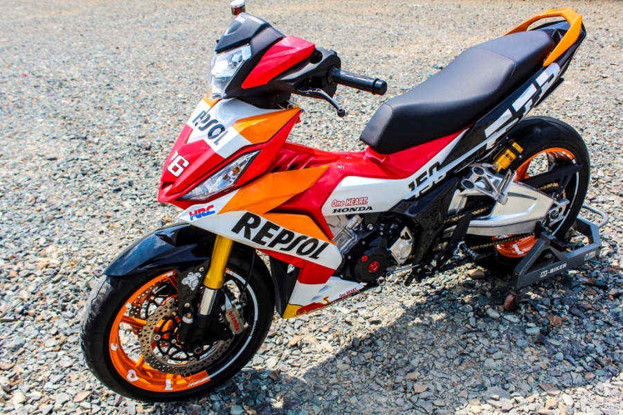 Honda Winner 150 do do choi khung cua biker Tay Ninh hinh anh 4