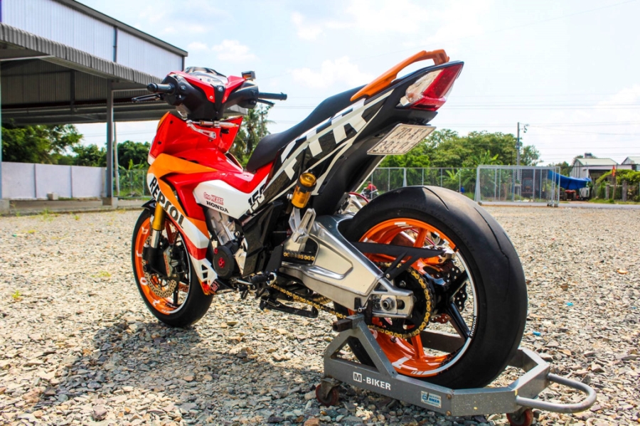 Honda Winner 150 do do choi khung cua biker Tay Ninh hinh anh 5