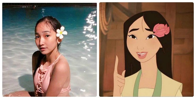  Sasha Raphaelle Gloria có nhiều nét tương đồng với nhân vật chính trong phim hoạt hình Hoa Mộc Lan 