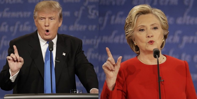  Tổng thống Mỹ Donald Trump và cựu đối thủ Hillary Clinton (Ảnh: Fox) 