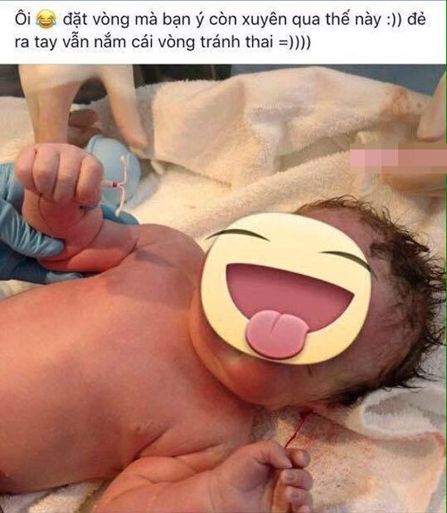 su co cuoi ra nuoc mat, em be de ra tay van cam chat chiec vong tranh thai - 1