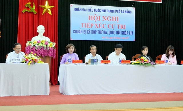Đoàn đại biểu Quốc hội TP. Đà Nẵng tiếp xúc cử tri quận Sơn Trà sáng 4/5