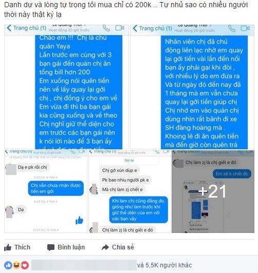 'Soai ca SH' dan ban gai di an, quyt 200.000 dong mai khong tra? hinh anh 1