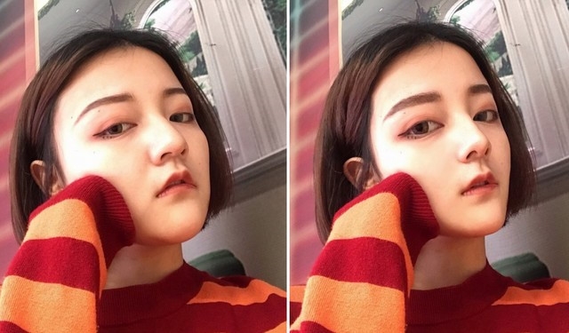Loat anh truoc va sau khi photoshop cua con gai 'gay bao' mang hinh anh 4