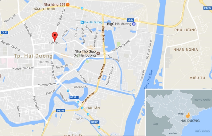 Nu tai xe Hai Duong lai oto chay nguoc chieu bi hat nuoc vao mat hinh anh 2
