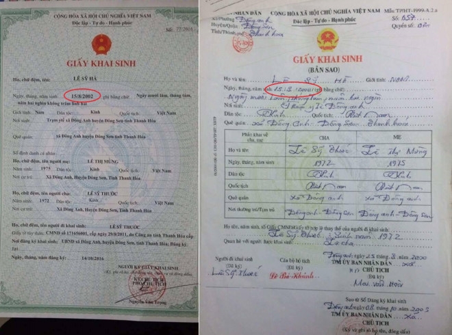 Cau thu U15 Ha Noi gian lan tuoi bi cam thi dau 1 den 5 nam hinh anh 1