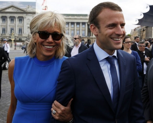 bầu cử Tổng thống Pháp, Emmanuel Macron, Brigitte Trogneux