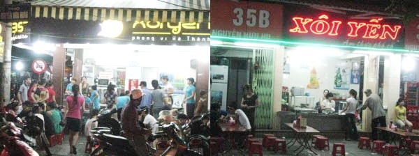  Cửa hàng sát cạnh (hình phải) do một người chị dâu của bà chủ Xôi Yến mượn thương hiệu. Ảnh chụp năm 2012. 