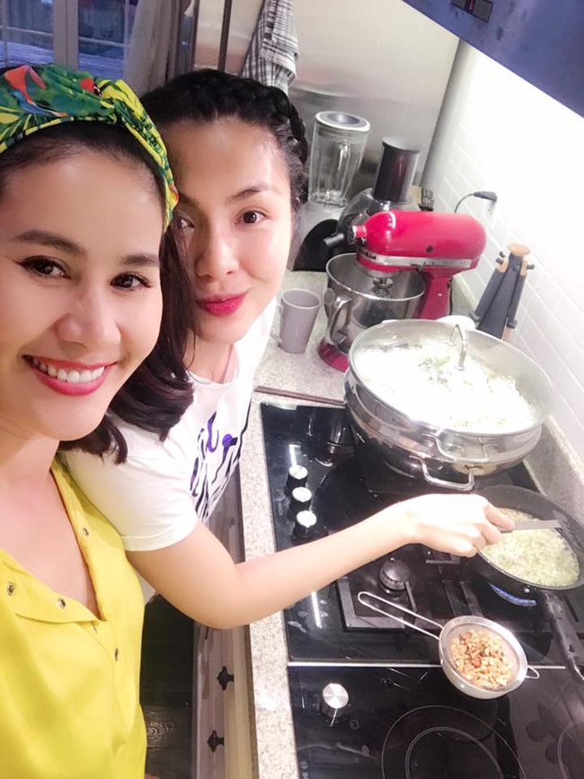 Vợ chồng Tăng Thanh Hà tranh thủ “trốn” 2 con đi tụ tập bạn bè - Ảnh 2.