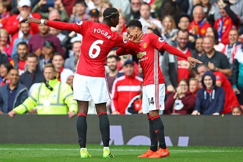 Man an mung dac sac cua 2 tien ve Paul Pogba va Jesse Lingard