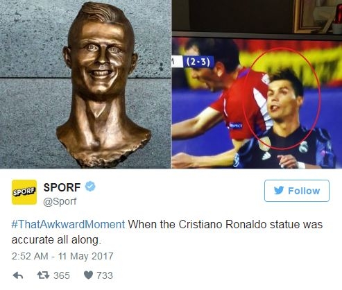 Ronaldo lại nhón chân, ăn gian chiều cao - Ảnh 4.
