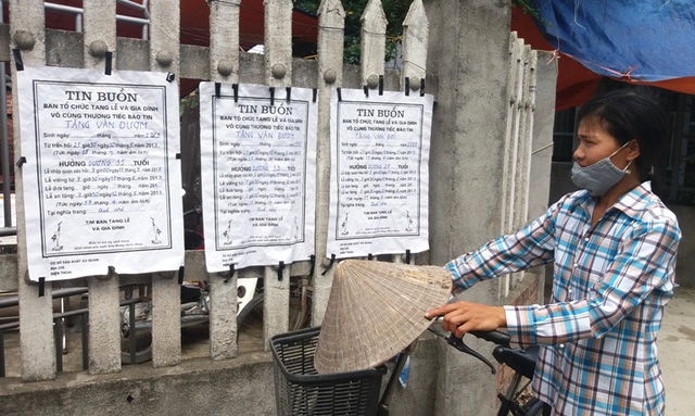  Thông báo tin buồn của các nạn nhân 