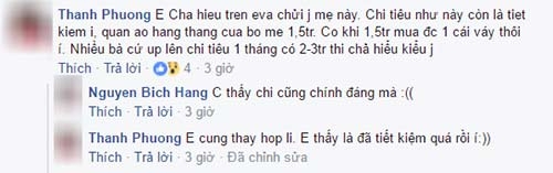 chi em hoang mang voi me bim sua mot thang tieu het 70 trieu, len mang hoi meo tiet kiem - 4