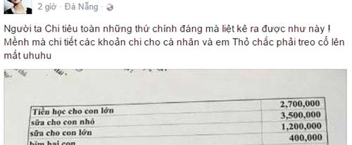 chi em hoang mang voi me bim sua mot thang tieu het 70 trieu, len mang hoi meo tiet kiem - 5
