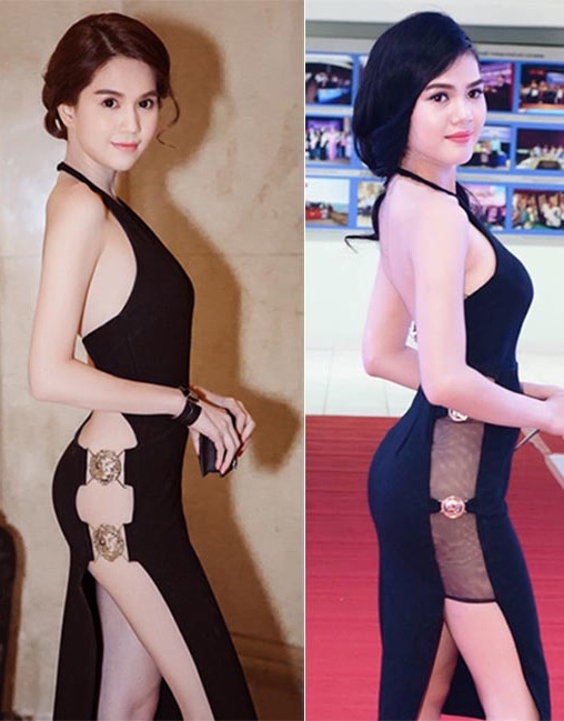 Cô gái giống Ngọc Trinh thi Hoa hậu Hoàn vũ Việt Nam