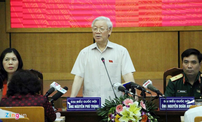 Tong bi thu tra loi cu tri ve viec ky luat ong Dinh La Thang hinh anh 1