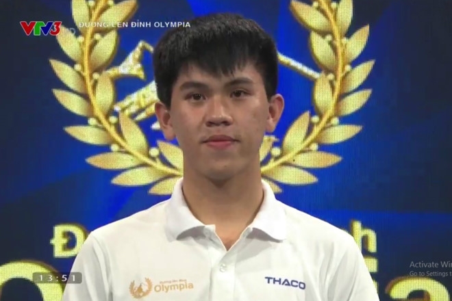Nam sinh chien thang ngoan muc tai cuoc thi thang Olympia hinh anh 1
