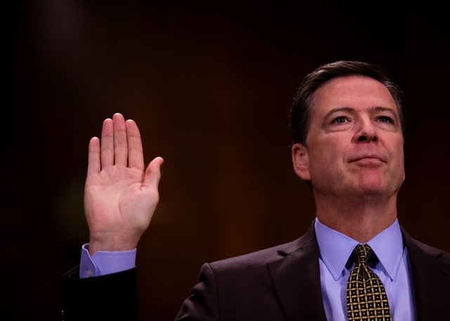  Cựu giám đốc Cục điều tra liên bang Mỹ (FBI) James Comey. (Ảnh: Getty) 