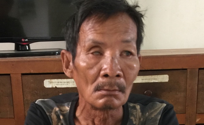 Nghi phạm Bùi Văn Hác bị bắt sau 18 năm trốn lệnh truy nã về tội hiếp dâm trẻ em. /// Ảnh: Phương Hà