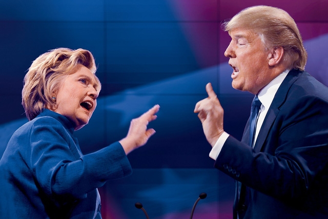  Tổng thống Mỹ Donald Trump và cựu Ngoại trưởng Hillary Clinton (Ảnh: Getty) 