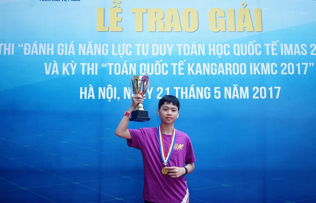 Em Nguyễn Nhật Linh cùng lúc đạt giải thưởng cao nhất của cả 2 kỳ thi IMAS và IKMC.