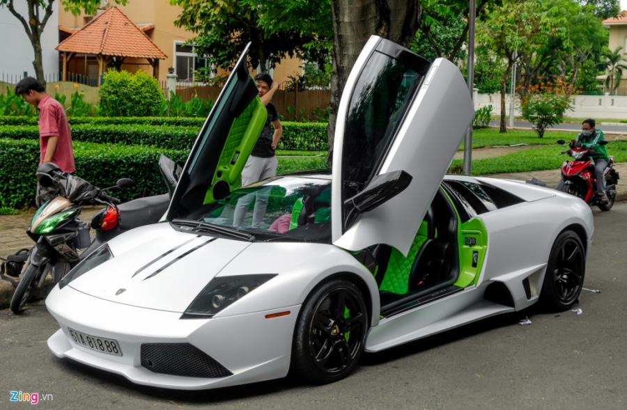 Lamborghini Murcielago LP640 xanh com doc nhat VN doi mau hinh anh 4