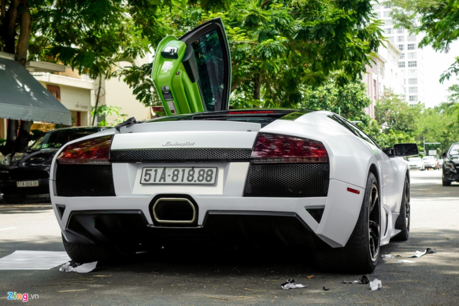 Lamborghini Murcielago LP640 xanh com doc nhat VN doi mau hinh anh 5