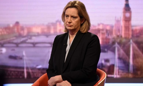 Bộ trưởng Nội vụ Anh Amber Rudd. Ảnh: Reuters