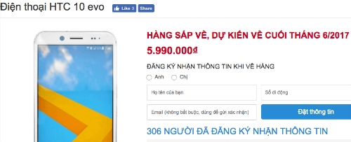Mẫu smartphone sắp được HTC bán ở Việt Nam gây chú ý nhờ mức giá.