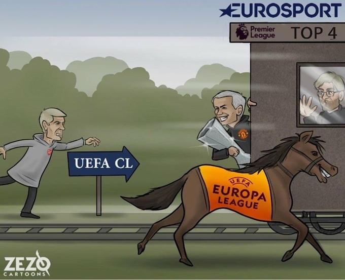 Wenger ngậm ngùi nhìn Mourinho nước rút lên tàu dự Champions League