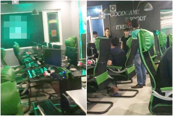 Clip: Tức giận vì con trai đi chơi game, bố đập vỡ hết máy tính quán net - Ảnh 2.