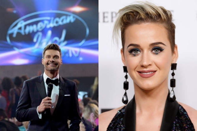 Ryan Seacrest không hài lòng với mức cát sê của anh so với Katy Perry tại 'American Idol' /// Ảnh: AFP/Getty Images, Reuters
